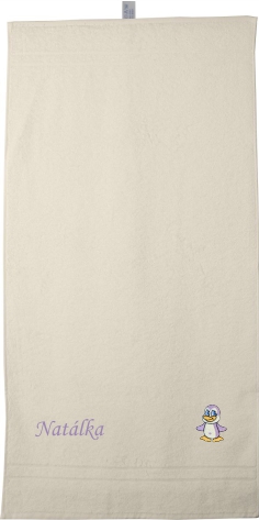 Dětský ručník s výšivkou a jménem QUALITY 400 g/m2 - TUČŇÁK