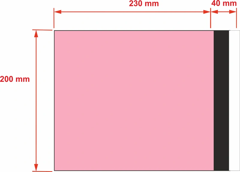 PLASTOVÉ OBÁLKY 200x230 mm růžové (500 ks)
