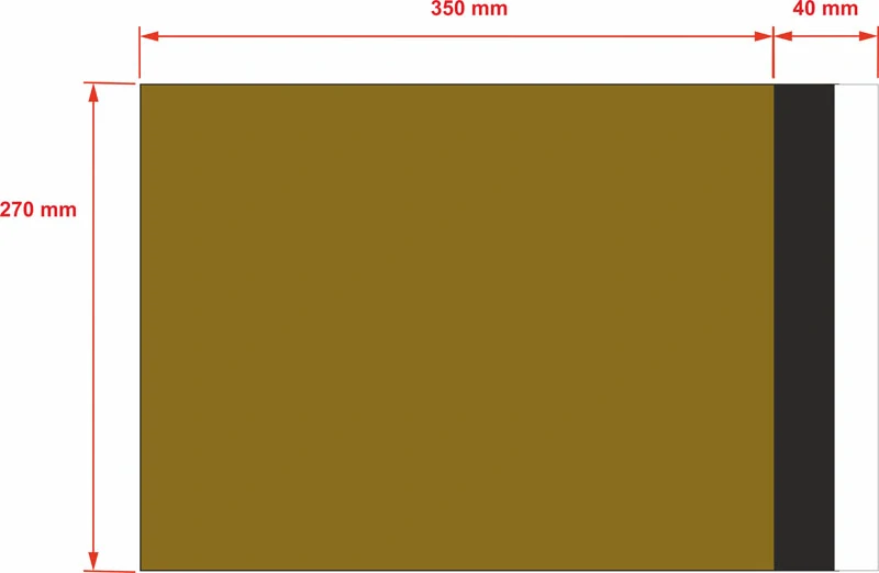 PLASTOVÉ OBÁLKY 270x350 mm zlaté (300 ks)