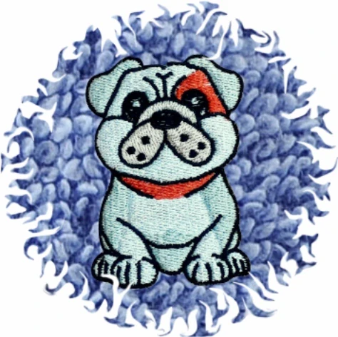 Dětská osuška s výšivkou QUALITY 400 g/m2 - BULLDOG