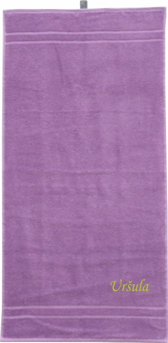 Ručník se jménem QUALITY 400 g/m2 - Lila