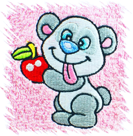 Dětský ručník s výšivkou - PANDA typ 2