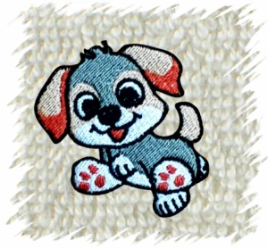 Dětský ručník s výšivkou - HRAVÝ PES