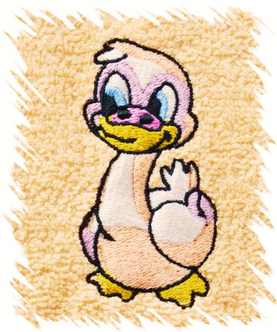 Dětský ručník s výšivkou - KACHNIČKA typ 2