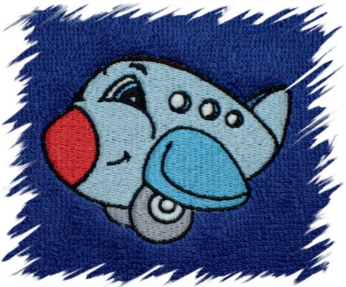 Dětský ručník s výšivkou - LETADLO typ 3