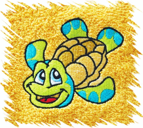 Dětský ručník s výšivkou - ŽELVIČKA typ 3