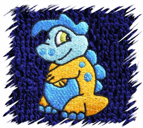 Dětský ručník s výšivkou - COOL DINO typ 2