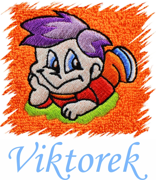 Dětský ručník s výšivkou a jménem - KLUK POHODÁŘ typ 2