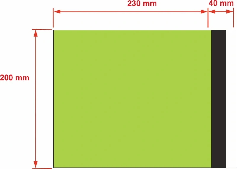 PLASTOVÉ OBÁLKY 200x230 mm zelené (10 ks)