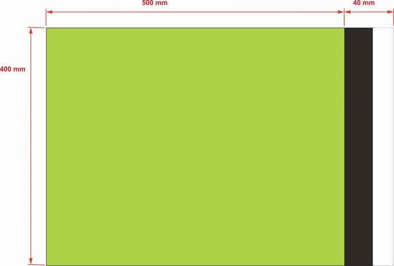 PLASTOVÉ OBÁLKY 400x500 mm zelené (500 ks)