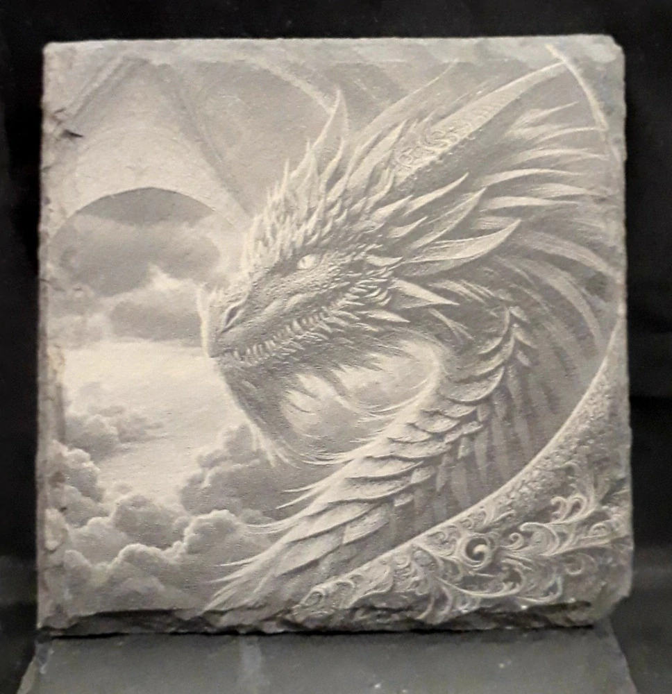Podtácek hranatý z břidlice 10x10cm