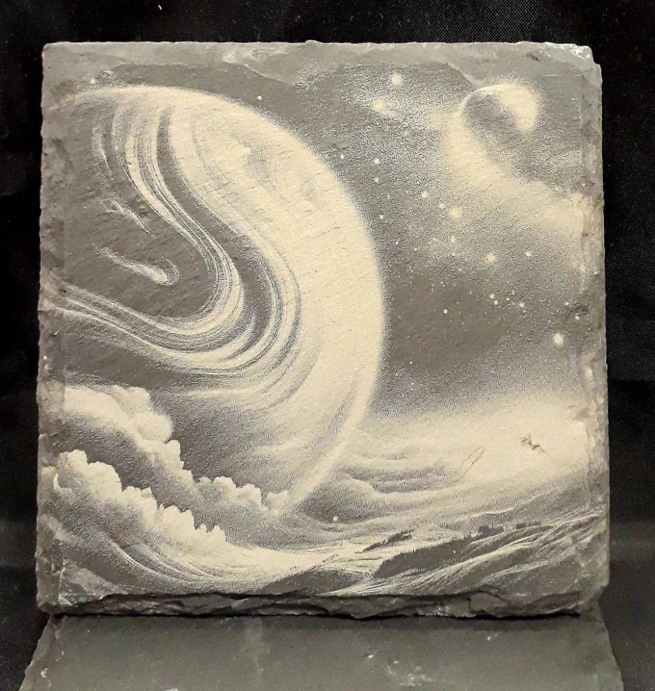 Podtácek hranatý z břidlice 10x10cm
