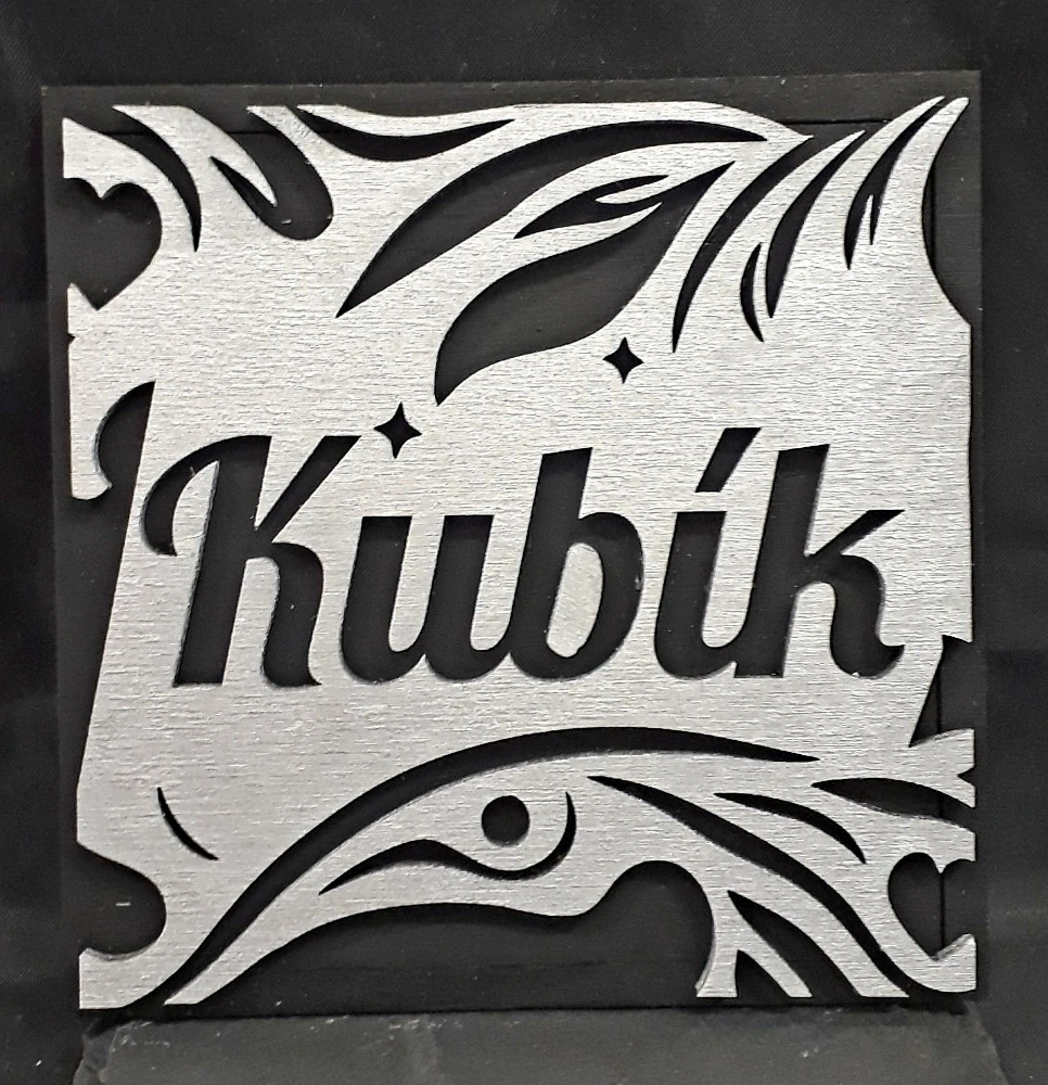 Podtácek hranatý z dubu 10x10cm