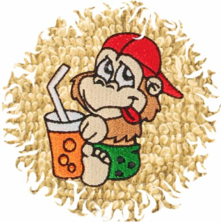 Dětská osuška s výšivkou QUALITY 400 g/m2 - OPIČKA