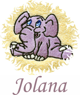 Dětská osuška s výšivkou a jménem QUALITY 400 g/m2 - SLONÍK