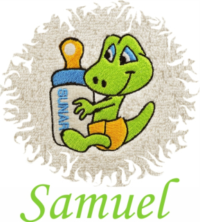 Dětská osuška s výšivkou a jménem QUALITY 400 g/m2 - MIMČO