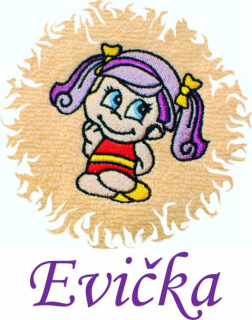 Dětská osuška s výšivkou a jménem QUALITY 400 g/m2 - HOLČIČKA