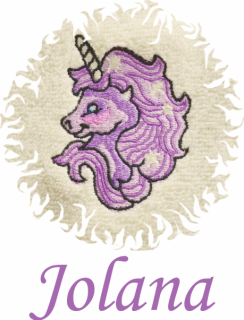 Dětská osuška s výšivkou a jménem QUALITY 400 g/m2 - JEDNOROŽEC