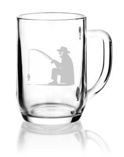 Půllitr s motivem - RYBÁŘ #3